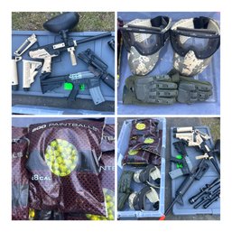 XL Paintball Gun And Accessory Assortment