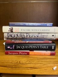 Lot Of Jacques Pepin Cookbooks
