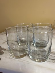 Set Of 4 Vintage Rocks Glasses