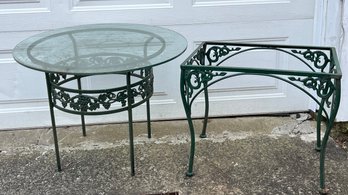 Vintage Wrought Iron  Patio Tables
