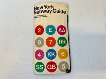 1972 Massimo Vignelli New York Subway Map