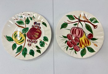 Blue Ridge Pottery Fruit Plates (2)