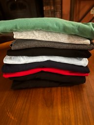 9 Mens Large Plain Tee Shirts