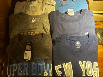 6 NY Sports Tees MLB And NFL