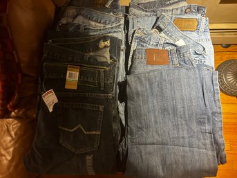 7 Pair Of Mens Jeans 34' Waist