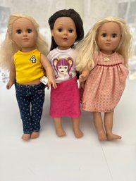 2 MyLife Dolls And A Madame Alexander 19' Dolls