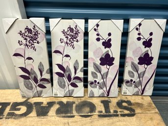 4 PC New Floral Pictures