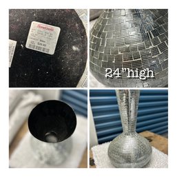 Large Decorative Disco Vase - 24'