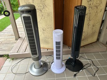 3 Standing Fans - 2 Brand New, 1 Used