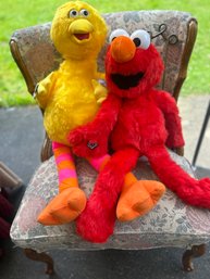 XL NWT Sesame Street's Elmo & Big Bird Plush Toys By Applause