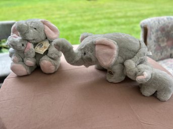 Mama & Baby Elephants, 2 Sets By Best Friends  Plush, NWT