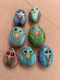 7 Painted Owl Rocks