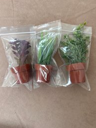 Dollhouse Miniatures: Houseplants Set Of 3