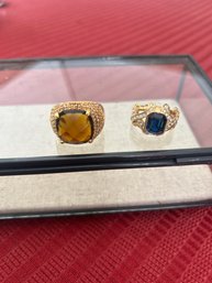 Chunky Vintage Avon His And Hers Rings