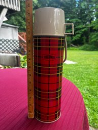 Vintage Brand New Thermos - Red Plaid