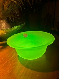 Uranium Glass Bowl/Vaseline Glass