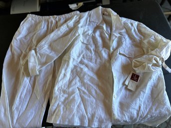 Womens White Safari Clothes Size 12- Brand New