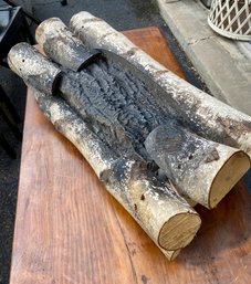 Faux Fireplace Woodstack - It Crackles And Lights Up!