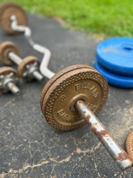 Vintage Barbells And Exercise Stuff