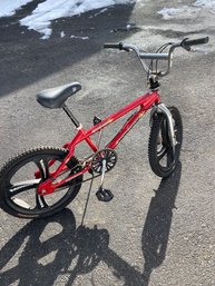 Red Magnetic Mongoose BMX Bike