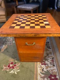 Heavy Duty Chess/Game Table For 2 Has A Secret