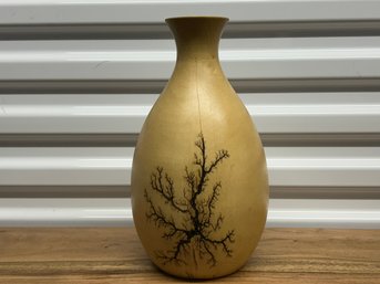 Lightning Vase, Mango Wood 14' Tall