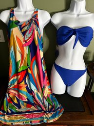Bandeau Bikini By Warehouse, Shift Dress By R & K