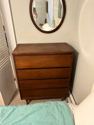 Vintage Mid-Century Tallboy Dresser By Bassett