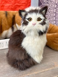 Vintage Cat With Rabbit Fur Fur