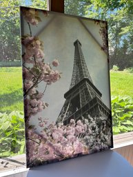 'Eiffel Tower' Photographic Print On Wrapped Canvas 35' X 23'