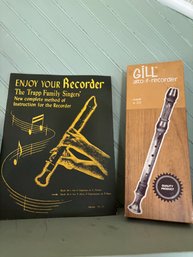 Like New Gill Alto-F-Recorder Maple A-202 With Box & 1955 Instruction Manual