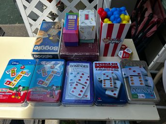 5 Sets Brand New Dominoes & 5 Other Vintage Games