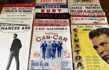 20 Pieces Of Vintage Sheet Music