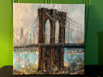 Brooklyn 'View From The Promenade' Canvas Wall Art 20' X 20'