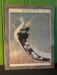 Vogue Cover April 1st, 1918 Framed Print 20' X 24'