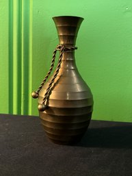 Vintage Bronze Art Deco Brass Vase 6'