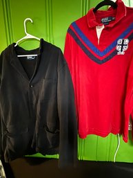 Men's Ralph Lauren Lot 2 Including Long Sleeve Polo & Sweater(XXL)