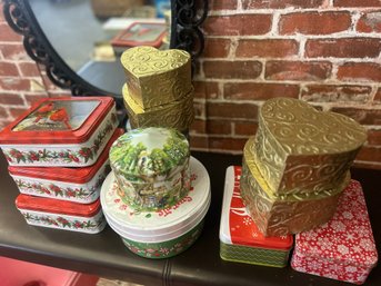 Holiday Tins, Fancy Boxes, Containers