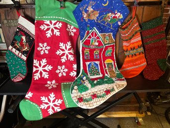 5 Assorted Holiday Stockings