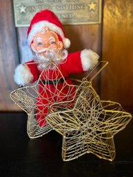 Vintage Santa And Star Baskets