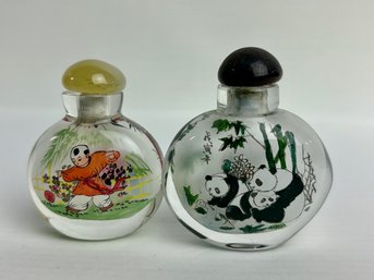 Two Reverse Painted Chinese Snuff Bottles (2)