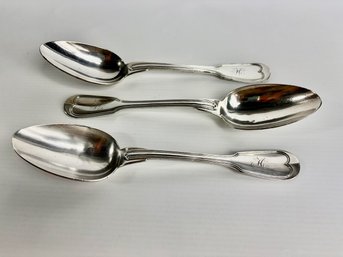 Three Christofle Serving Spoons (3)