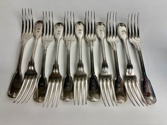 Eleven Christofle Dinner Forks (11)