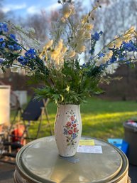 16' Lenox Vase With Silk Flower Arrangement