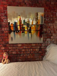 Art On Canvas: Abstract Cityscape, NYC