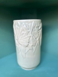 Vintage Nelson McCoy NM Green Butterflies Vase 10'
