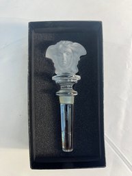 Versace For Rosenthal 24 Lead Crystal Decantur Wine Stopper