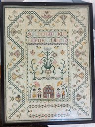 Antique Cross Stitch Sampler