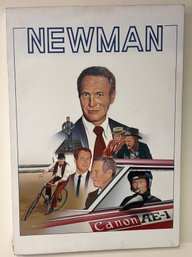 Vintage Paul Newman Canvas On Board