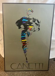 Vintage Michael Canetti Framed Poster